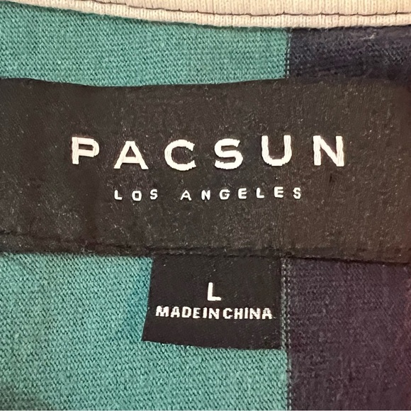 Pacsun Striped T Shirt Men's Large Long Sleeves - Picture 4 of 12